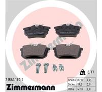 ZIMMERMANN 21861.170.1 Kit pastiglie freni