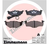 ZIMMERMANN 21868.170.1 Kit pastiglie freno, Freno a disco per SEAT,SKODA,VW