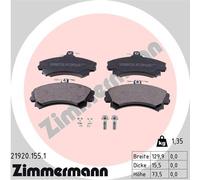 ZIMMERMANN 21920.155.1 Kit pastiglie freno, Freno a disco per MITSUBISHI,VOLVO