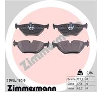 ZIMMERMANN 21934.170.9 Kit pastiglie freno, Freno a disco per BMW,BMW (BRILLIANC
