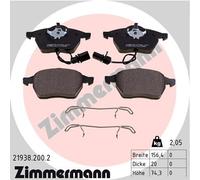 ZIMMERMANN 21938.200.2 Kit pastiglie freno, Freno a disco per AUDI