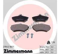 ZIMMERMANN 21945.160.1 Kit pastiglie freno, Freno a disco per SEAT,SKODA,VW