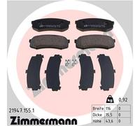 ZIMMERMANN 21947.155.1 Kit pastiglie freno, Freno a disco per LEXUS,MITSUBISHI,T