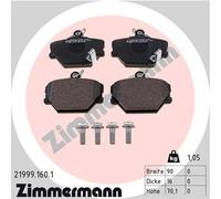 ZIMMERMANN 21999.160.1 Kit pastiglie freno, Freno a disco per SMART