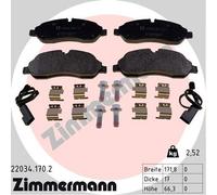ZIMMERMANN 22034.170.2 Kit pastiglie freno, Freno a disco per FORD