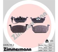 ZIMMERMANN 22035.175.2 Kit pastiglie freni