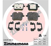 ZIMMERMANN 22039.180.2 Kit pastiglie freno, Freno a disco per ALPINA,BMW,ROLLS-R