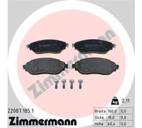 ZIMMERMANN 22087.185.1 Kit pastiglie freno, Freno a disco per FIAT,NISSAN,OPEL,R