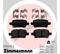 ZIMMERMANN 22129.170.2 Kit pastiglie freno, Freno a disco per BUICK (SGM),CHEVRO