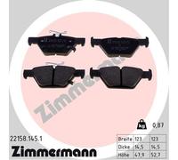 ZIMMERMANN 22158.145.1 Kit pastiglie freno, Freno a disco per SUBARU