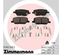 ZIMMERMANN 22165.200.2 Kit pastiglie freno, Freno a disco per ALFA ROMEO,FIAT,JE