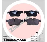 ZIMMERMANN 22302.185.1 Kit pastiglie freno, Freno a disco per JAGUAR,JAGUAR (CHE