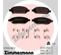 ZIMMERMANN 22326.180.2 Kit pastiglie freno, Freno a disco per OPEL