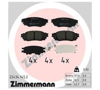 ZIMMERMANN 22434.145.2 Kit pastiglie freno, Freno a disco per DAIHATSU,LEXUS,TOY