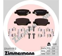 ZIMMERMANN 22449.170.2 Kit pastiglie freni Posteriore per FIAT TIPO Kombi (356)
