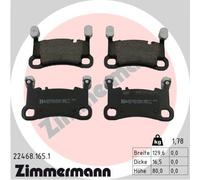 ZIMMERMANN 22468.165.1 Kit pastiglie freno, Freno a disco per PORSCHE