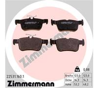 ZIMMERMANN 22531.160.1 Kit pastiglie freno, Freno a disco per FORD