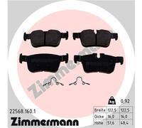 ZIMMERMANN 22568.160.1 Kit pastiglie freno, Freno a disco per VOLVO