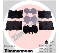 ZIMMERMANN 22586.180.1 Kit pastiglie freno, Freno a disco per MERCEDES-BENZ