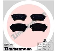 ZIMMERMANN 22588.175.1 Kit pastiglie freno, Freno a disco per CITROËN,FIAT,OPEL,