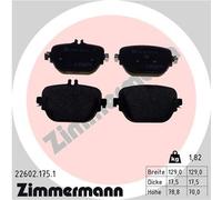 ZIMMERMANN 22602.175.1 Kit pastiglie freno, Freno a disco per MERCEDES-BENZ