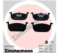 ZIMMERMANN 22631.175.1 Kit pastiglie freni Anteriore per VW POLO (AW1, BZ1)