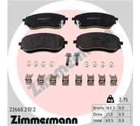 ZIMMERMANN 22660.210.2 Kit pastiglie freno, Freno a disco per MERCEDES-BENZ
