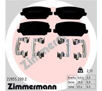 ZIMMERMANN 22855.200.2 Kit pastiglie freno, Freno a disco per HYUNDAI,KIA