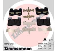 ZIMMERMANN 22858.170.2 Kit pastiglie freno, Freno a disco per GENESIS,KIA