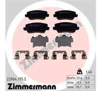 ZIMMERMANN Kit pastiglie freni 22904.175.2 anteriori per KIA Picanto III