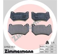 ZIMMERMANN 22958.170.1 Kit pastiglie freno, Freno a disco per AUDI,AUDI (FAW)