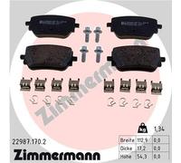 ZIMMERMANN 22987.170.2 Kit pastiglie freni