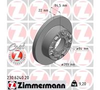ZIMMERMANN 230.6240.20 Disco freno per IVECO