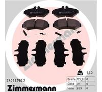 ZIMMERMANN 23021.190.2 Kit pastiglie freno, Freno a disco per MERCEDES-BENZ,VW