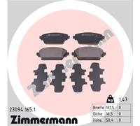 ZIMMERMANN 23094.165.1 Kit pastiglie freno, Freno a disco per NISSAN