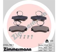 ZIMMERMANN 23124.190.1 Kit pastiglie freno, Freno a disco per CITROËN,PEUGEOT,VO