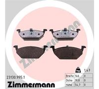ZIMMERMANN 23130.995.1 Kit pastiglie freno, Freno a disco per AUDI,SEAT,SKODA,SK