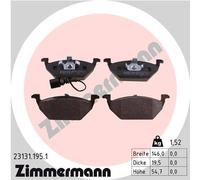 ZIMMERMANN 23131.195.1 Kit pastiglie freno, Freno a disco per AUDI,SEAT,SKODA,VW