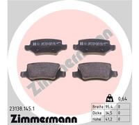 ZIMMERMANN 23138.145.1 Kit pastiglie freno, Freno a disco per MERCEDES-BENZ