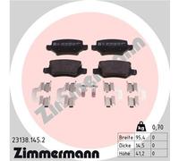 ZIMMERMANN 23138.145.2 Kit pastiglie freno, Freno a disco per MERCEDES-BENZ