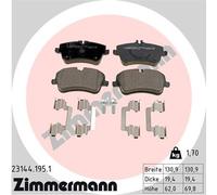 ZIMMERMANN 23144.195.1 Kit pastiglie freno, Freno a disco per MERCEDES-BENZ
