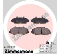 ZIMMERMANN 23302.180.1 Kit pastiglie freno, Freno a disco per OPEL,RENAULT,VAUXH