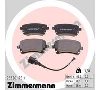 ZIMMERMANN 23326.175.1 Kit pastiglie freno, Freno a disco per VW