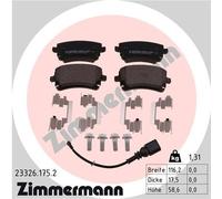 ZIMMERMANN 23326.175.2 Kit pastiglie freno, Freno a disco per VW