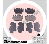 ZIMMERMANN 23329.170.1 Kit pastiglie freno, Freno a disco per PORSCHE