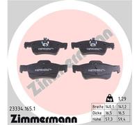 ZIMMERMANN 23334.165.1 Kit pastiglie freno, Freno a disco per MERCEDES-BENZ,MERC