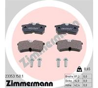 ZIMMERMANN 23353.150.1 Kit pastiglie freno, Freno a disco per FORD