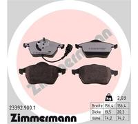 ZIMMERMANN 23392.900.1 Kit pastiglie freno, Freno a disco per AUDI,SEAT,SKODA,VW