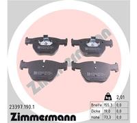 ZIMMERMANN 23397.190.1 Kit pastiglie freno, Freno a disco per LAND ROVER