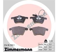 ZIMMERMANN 23418.190.1 Kit pastiglie freno, Freno a disco per FORD,SEAT,VW